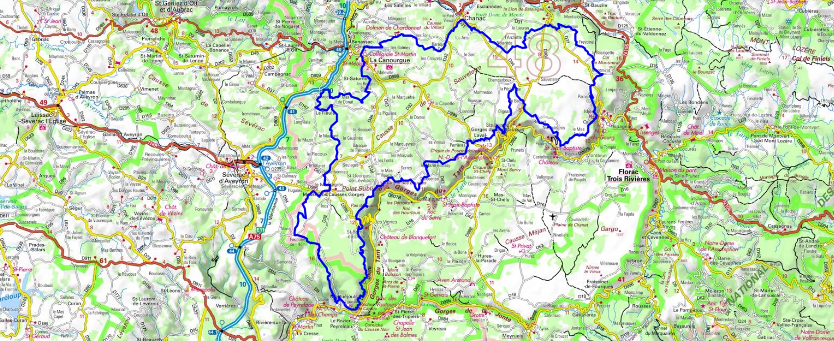 Randonnée autour du Causse Sauveterre (Lozère-Aveyron) 1