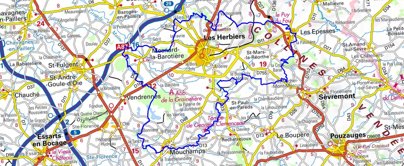 Hiking around Sevre and Maine Hills (Vendee) 1