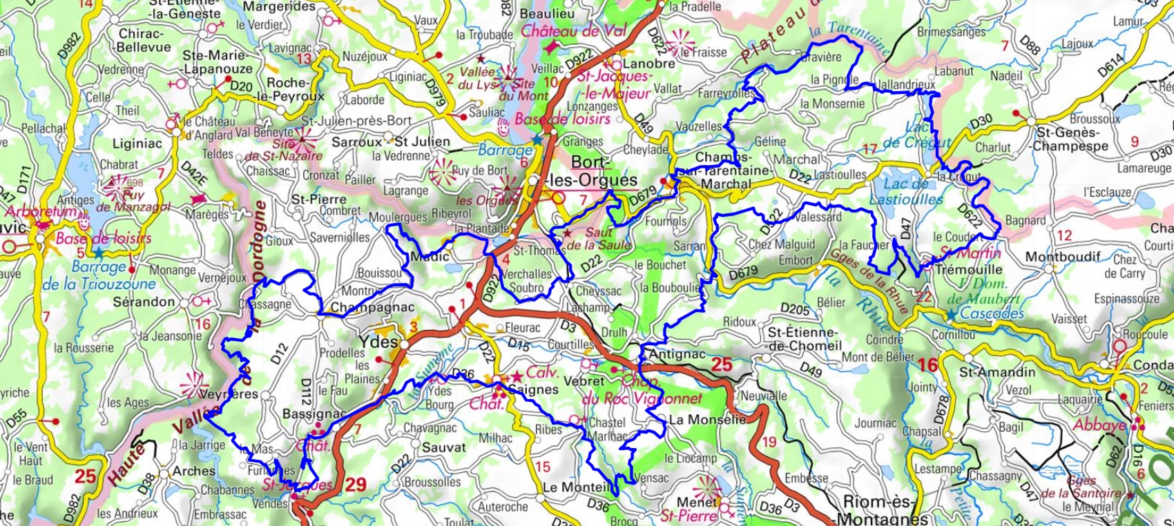 Randonnée autour de Sumène Artense (Cantal, Corrèze, Puy-de-Dôme) 1