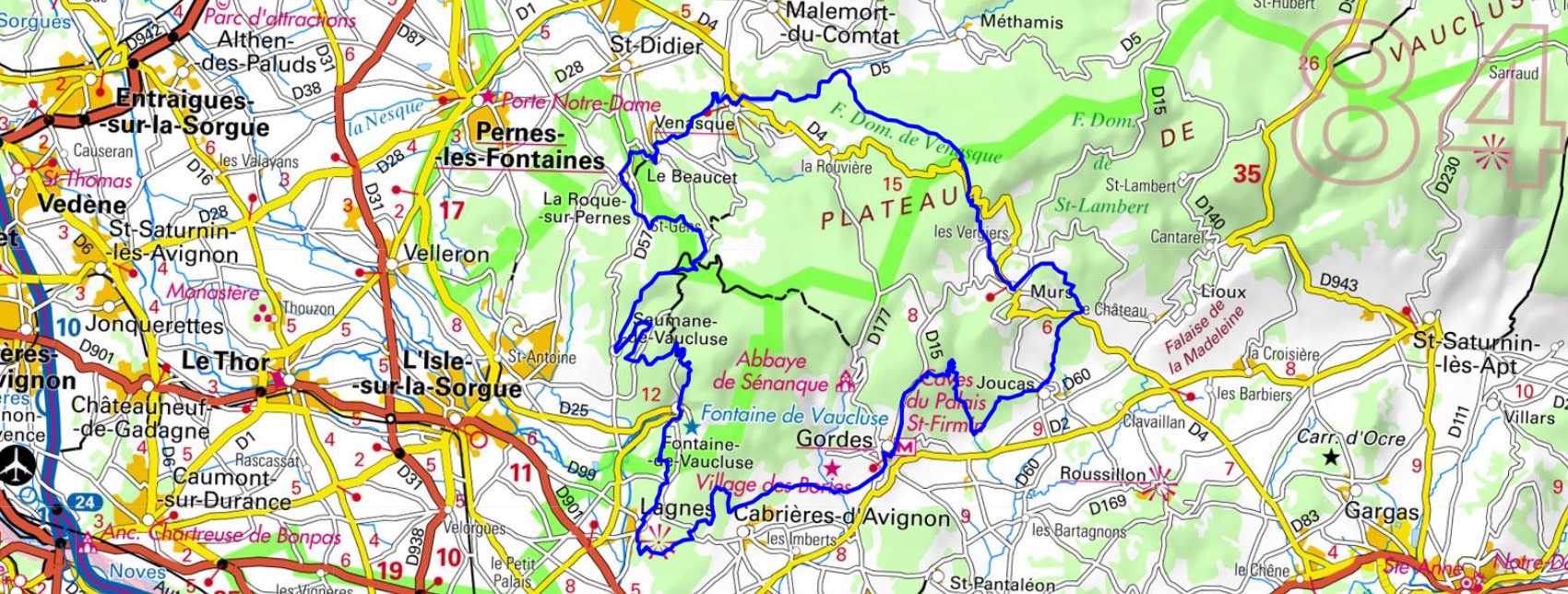 Hike around Vaucluse Monts 1