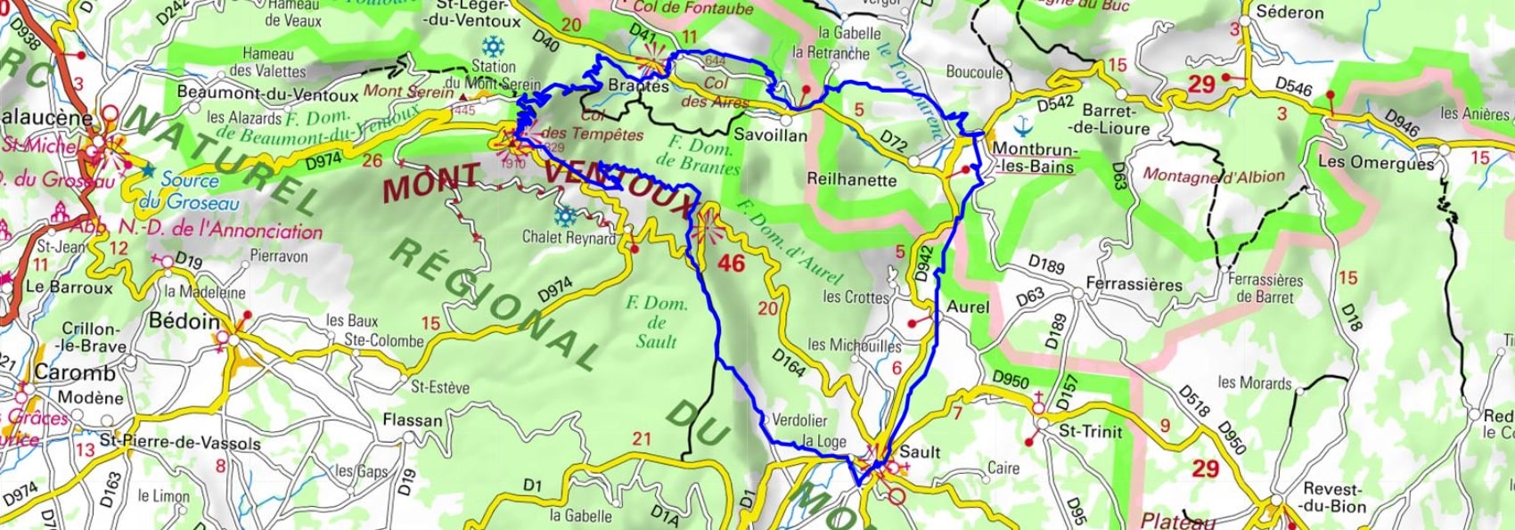 Randonnée autour du Mont Ventoux par le sommet (Drôme, Vaucluse) 1