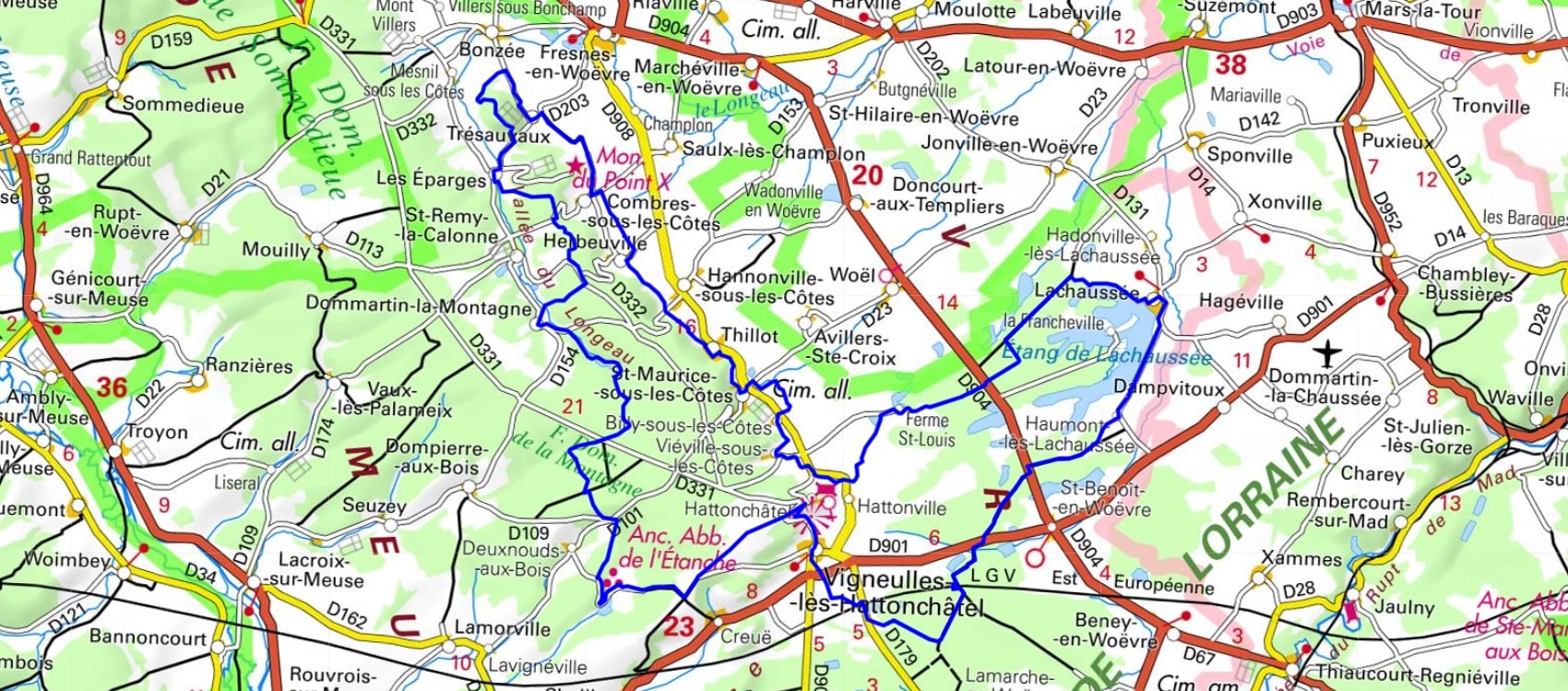 Randonnée autour de la plaine de la Woëvre (Meuse) 1