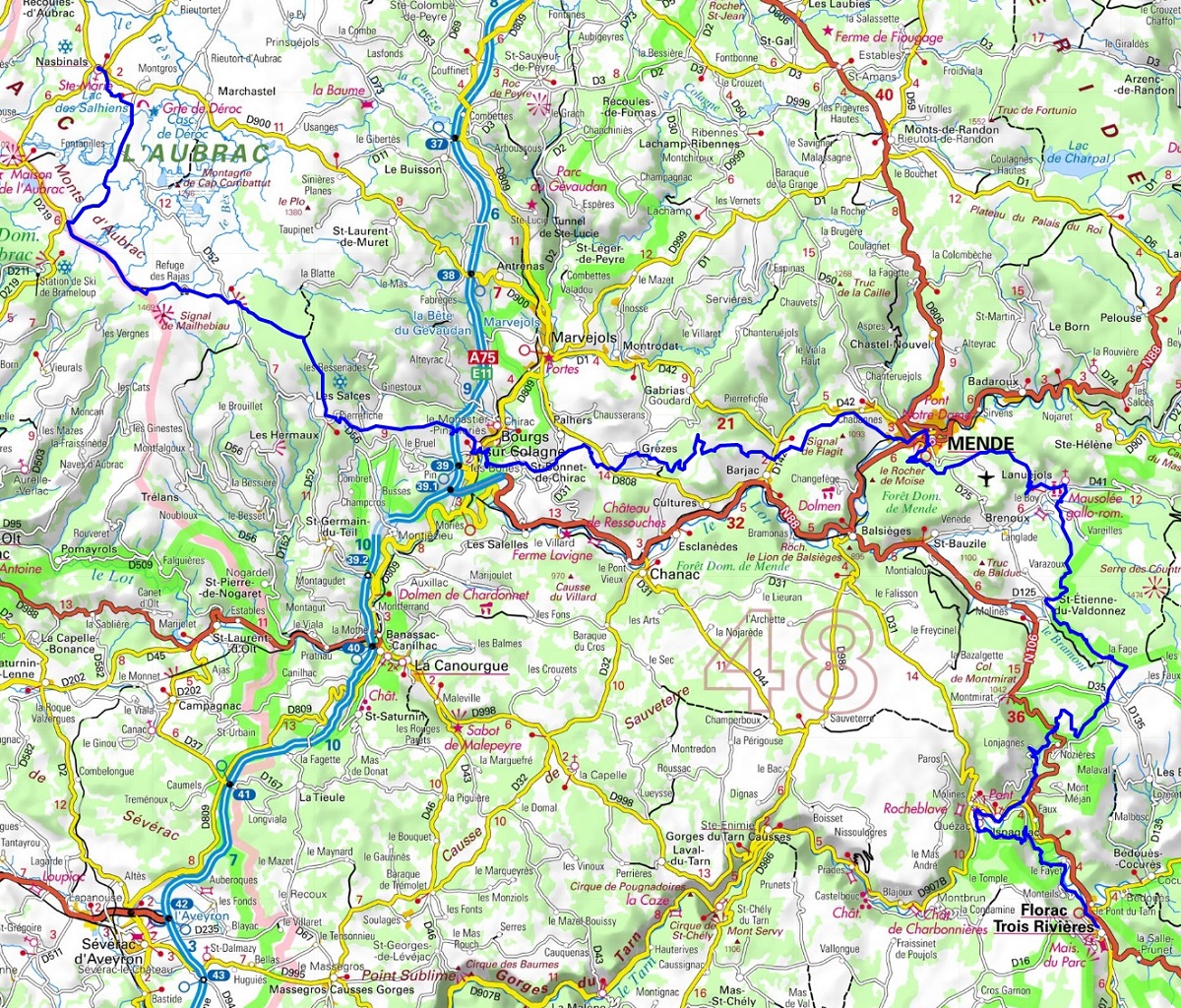 urbainVa Urbain V Way. From Nasbinals to Florac (Lozere) 1