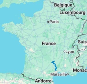 Hiking on the Saint Guilhem Way Map