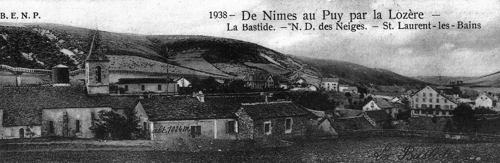 Der damalige Tourismus rund um La Bastide-Puylaurent