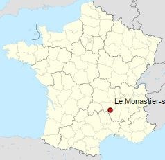 Plan du Monastier sur Gazeille en Haute-Loire