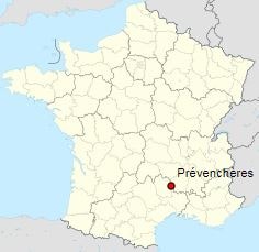 Carte de Prévenchères